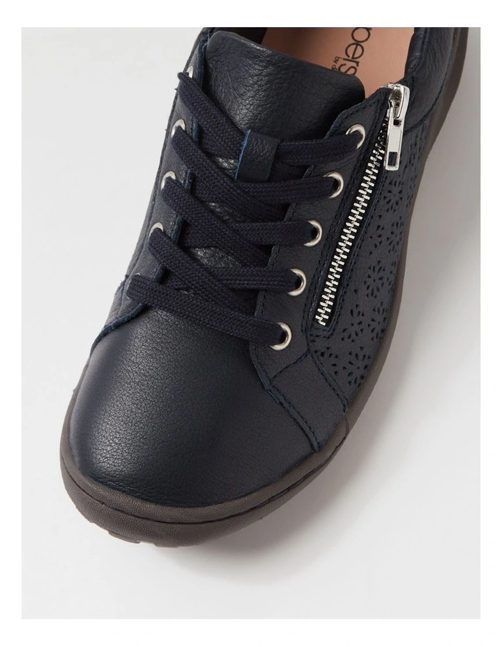 Timmi Navy Leather Sneakers image 4