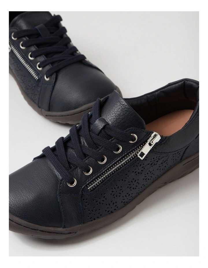Timmi Navy Leather Sneakers image 5