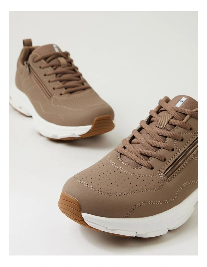 Willin Taupe Fabric Sneakers image 5