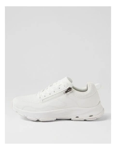 Willin White Fabric Sneakers