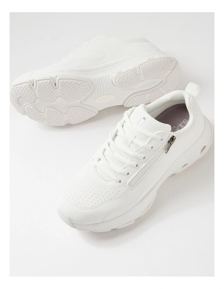Willin White Fabric Sneakers image 5