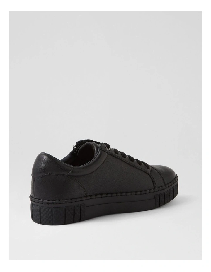 Pagie Black Leather Sneakers image 3