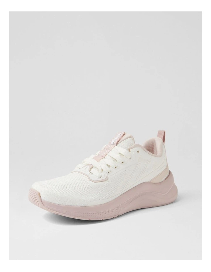 Movement White Light Pink Fabric Sneakers image 2