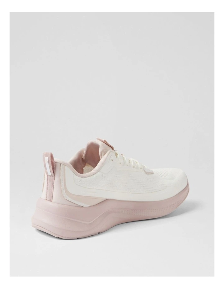 Movement White Light Pink Fabric Sneakers image 3