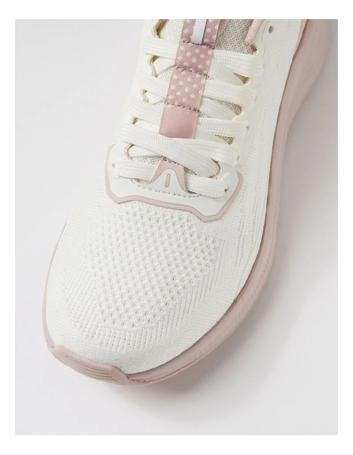 Movement White Light Pink Fabric Sneakers image 4