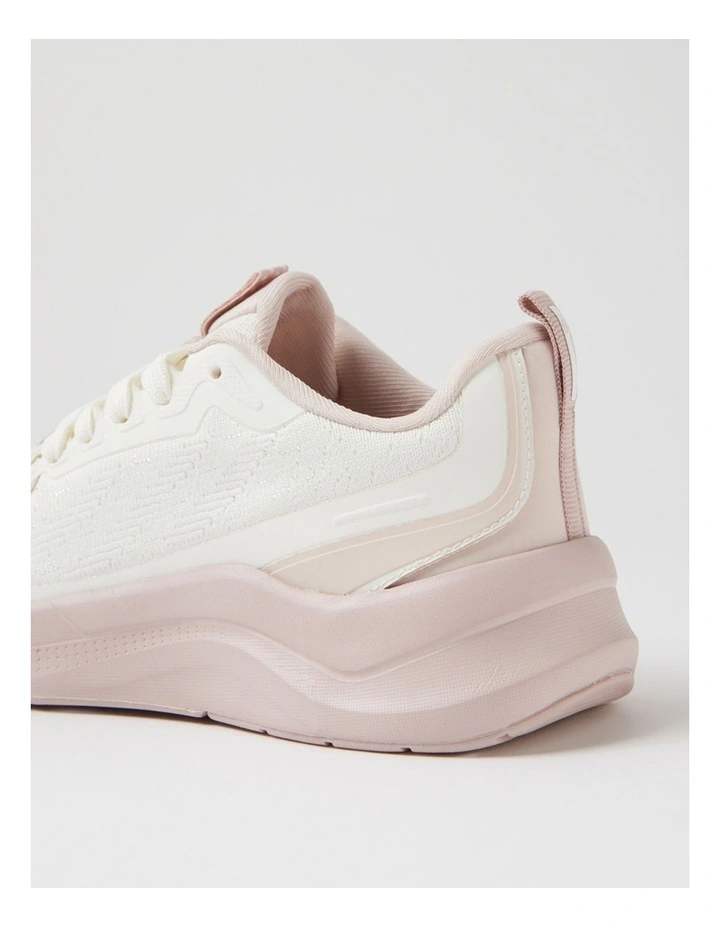 Movement White Light Pink Fabric Sneakers image 5