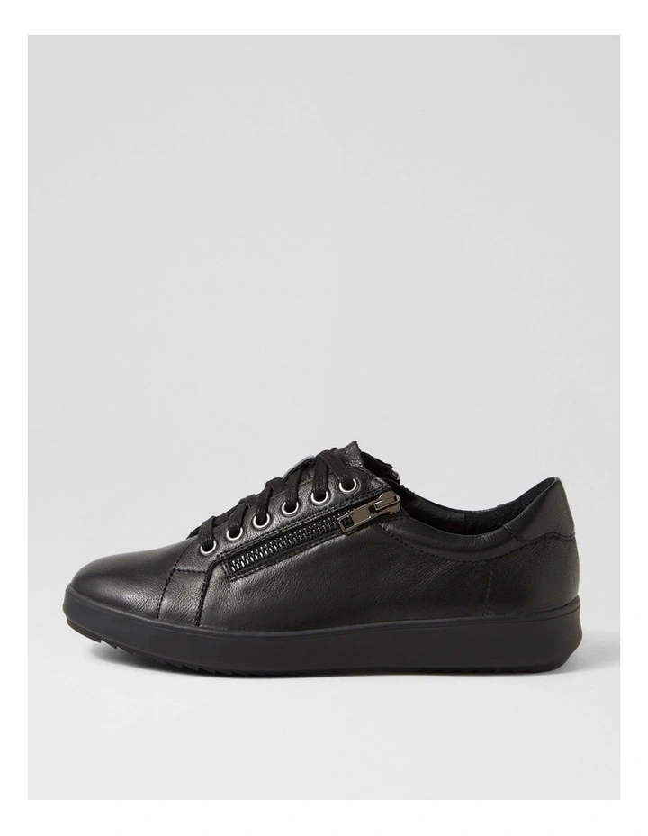 Lillyz Black Leather Sneakers image 1