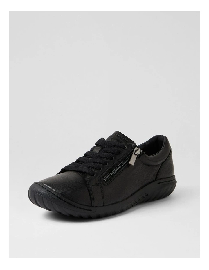 Travi Black Leather Sneakers image 2