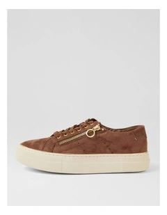 Skillex Light Choc Almond Microsuede Sneakers