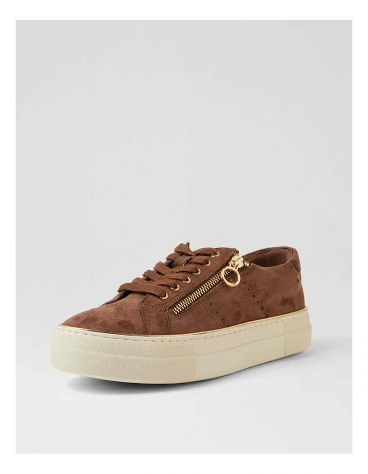 Skillex Light Choc Almond Microsuede Sneakers image 2