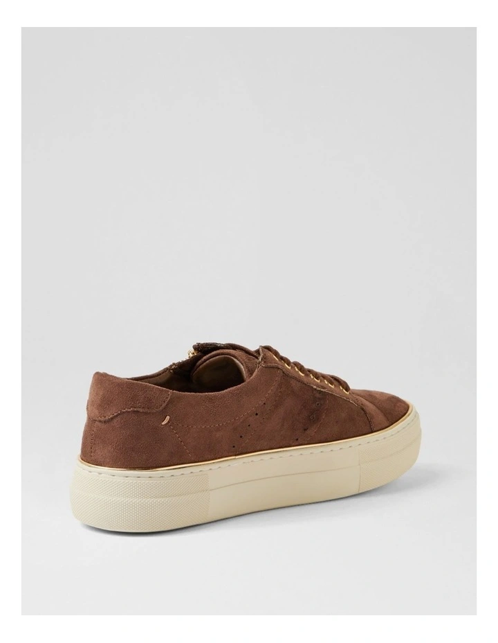 Skillex Light Choc Almond Microsuede Sneakers image 3