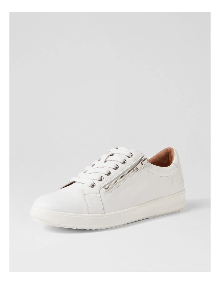 Lillyz White Leather Sneakers image 2