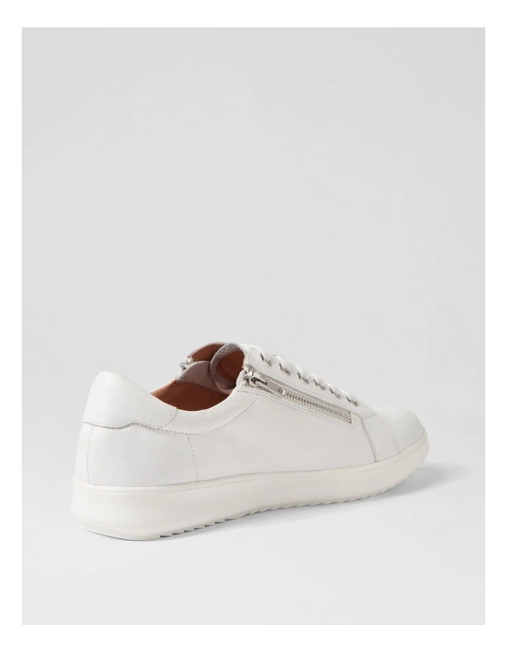 Lillyz White Leather Sneakers image 3