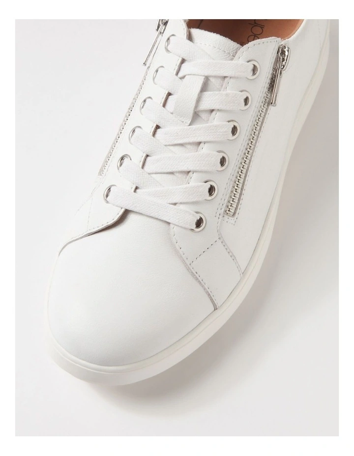 Lillyz White Leather Sneakers image 4