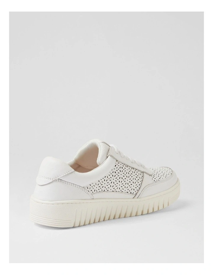 Hazlie White Leather Sneakers image 3