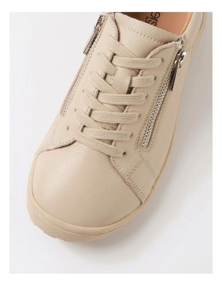Travi Almond Leather Sneakers image 4