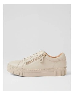 Pagie Almond Leather Sneakers