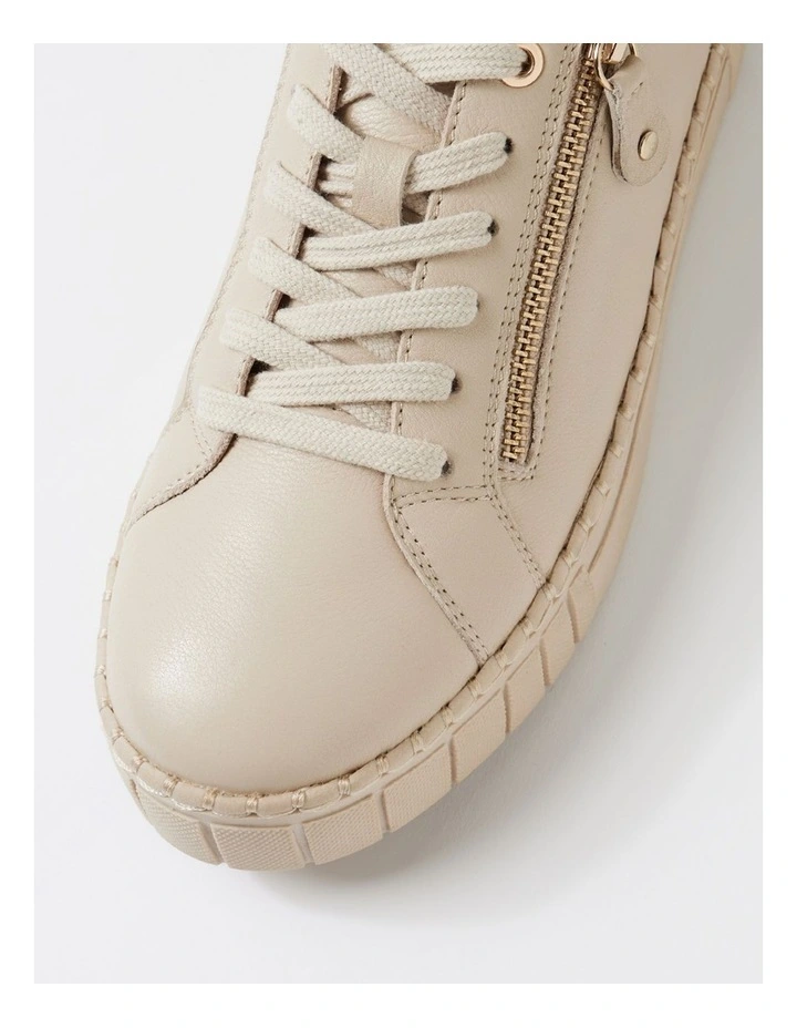 Pagie Almond Leather Sneakers image 4