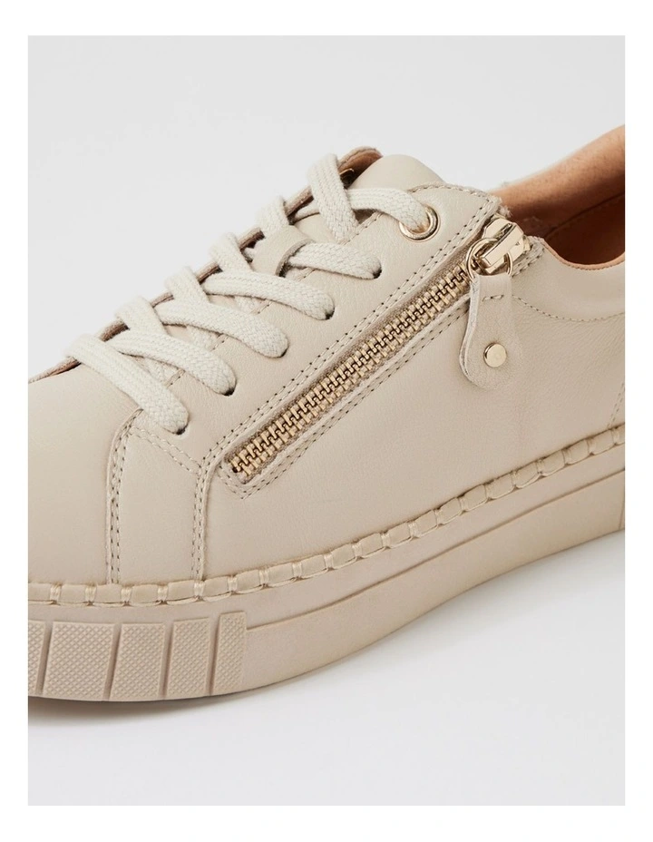 Pagie Almond Leather Sneakers image 5