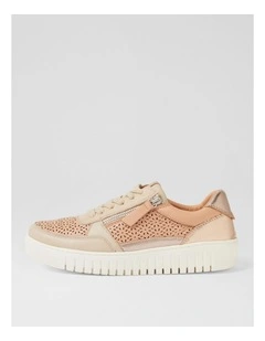 Hazlie Dark Nude Metallic Multi Sneakers