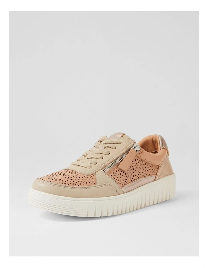 Hazlie Dark Nude Metallic Multi Sneakers image 2