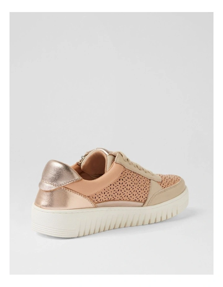 Hazlie Dark Nude Metallic Multi Sneakers image 3