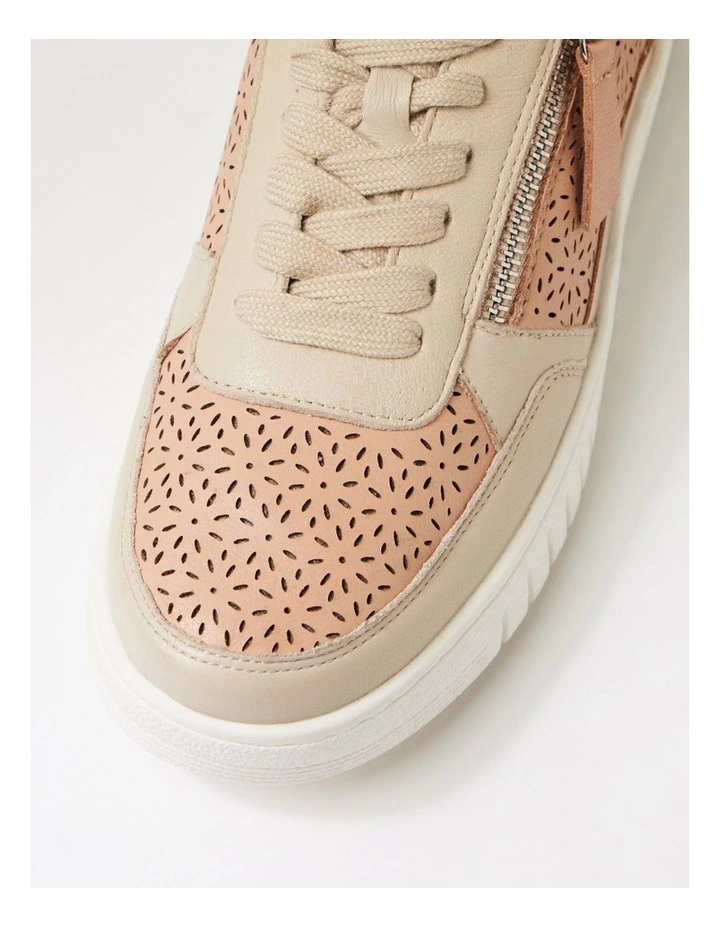 Hazlie Dark Nude Metallic Multi Sneakers image 4