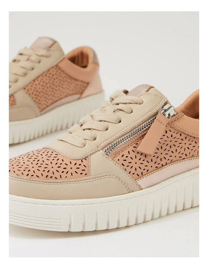 Hazlie Dark Nude Metallic Multi Sneakers image 5