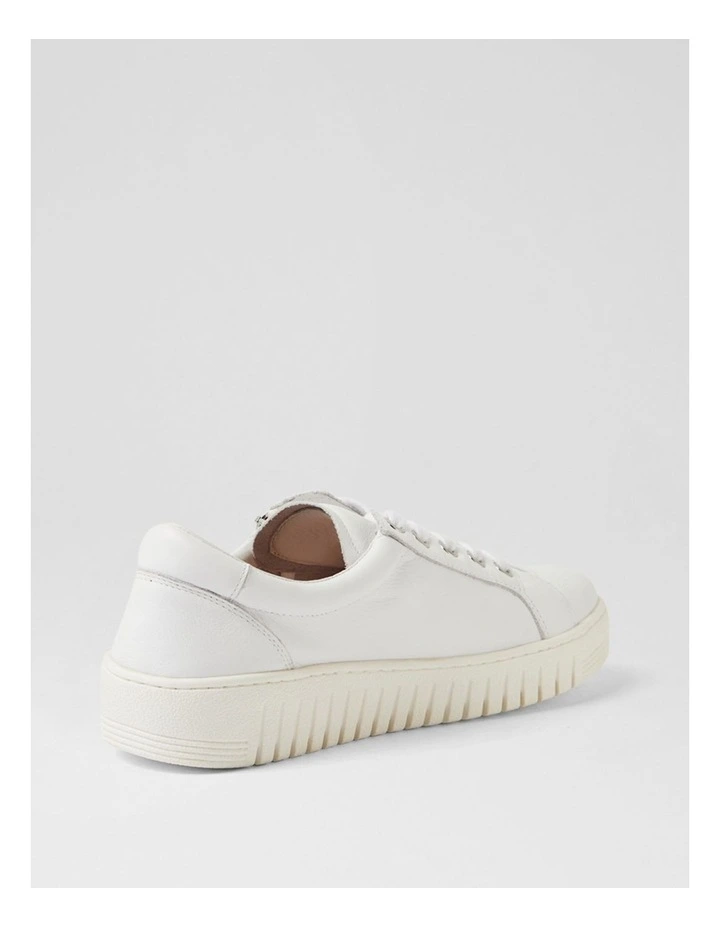 Harlis White Leather Sneakers image 3