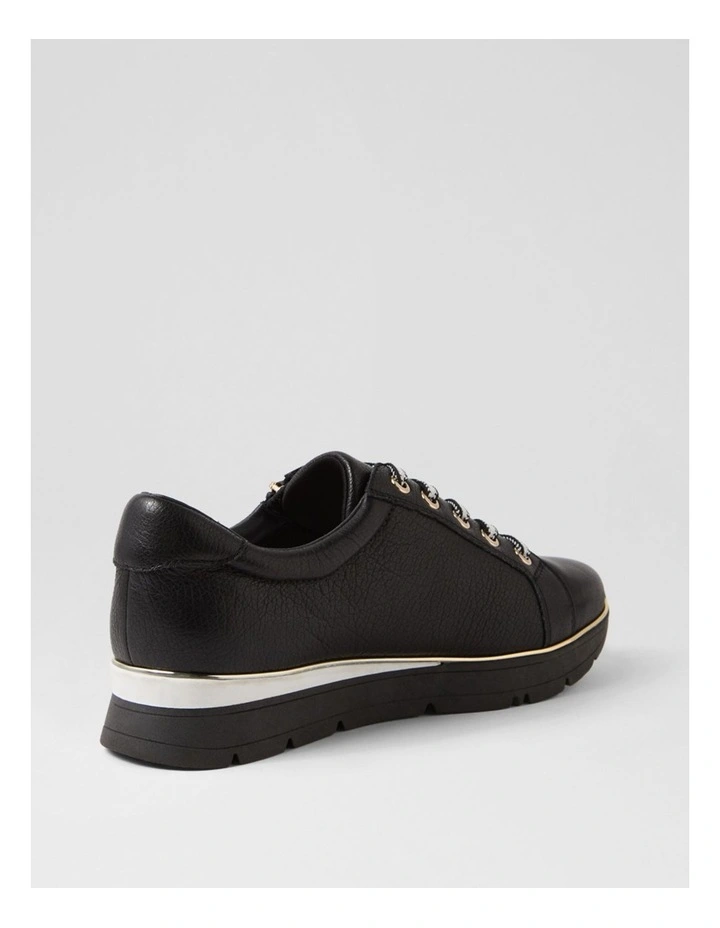 Nanettes Black Leather Sneakers image 3