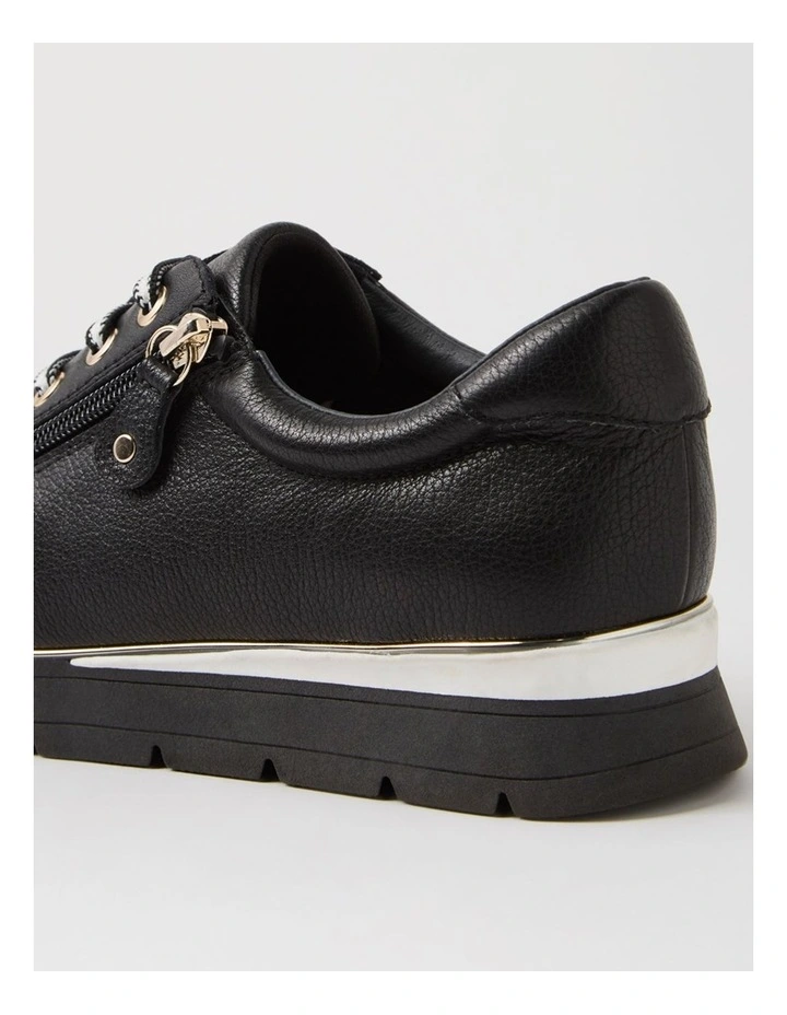 Nanettes Black Leather Sneakers image 5