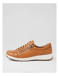 Alvies D New Tan Leather Sneakers