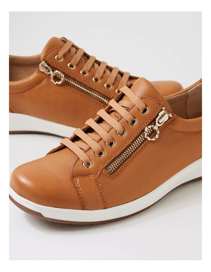 Alvies D New Tan Leather Sneakers image 5