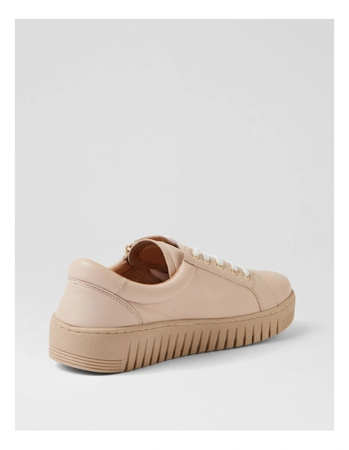 Harlis Nougat Leather Sneakers image 3