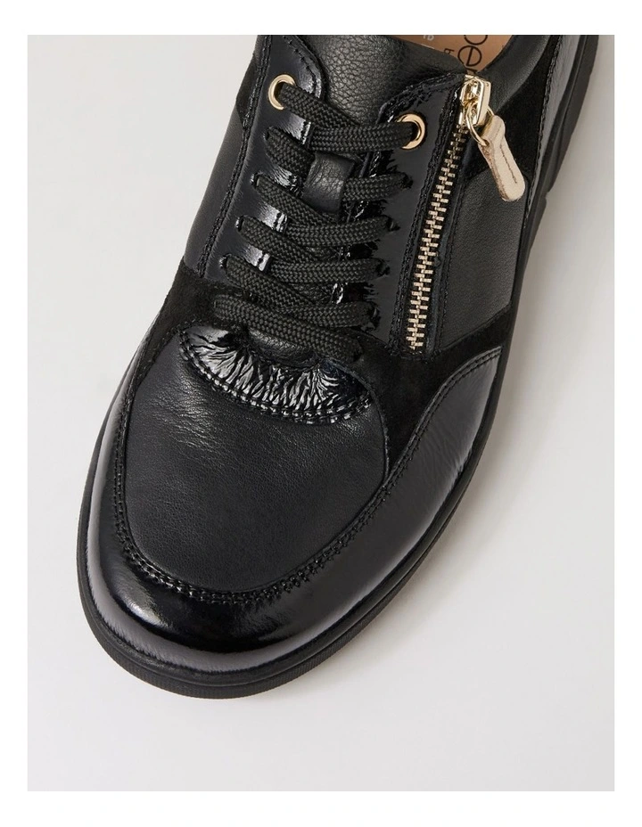 Thaminia D Black Leather Sneakers image 4