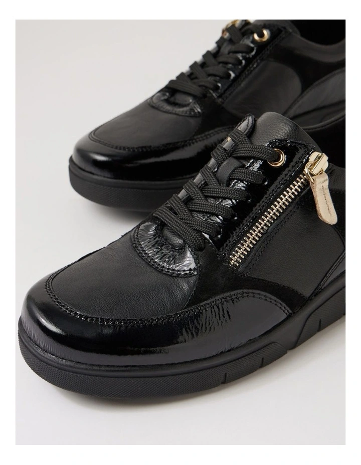 Thaminia D Black Leather Sneakers image 5