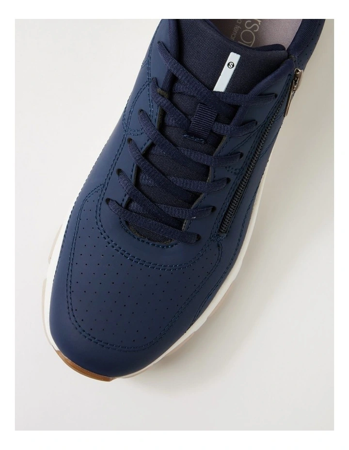 Willin Navy Fabric Sneakers image 4