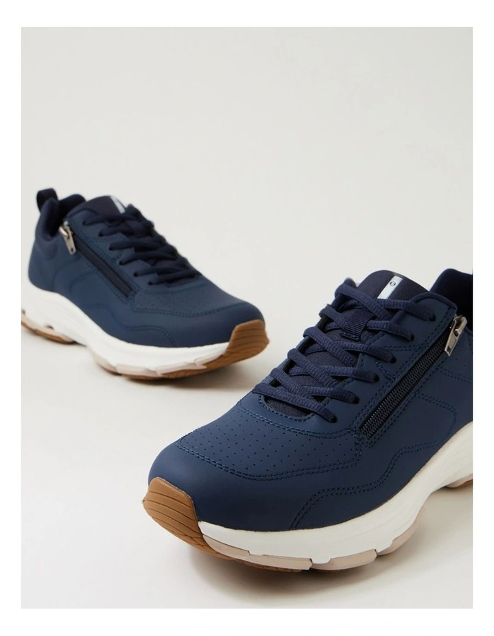Willin Navy Fabric Sneakers image 5