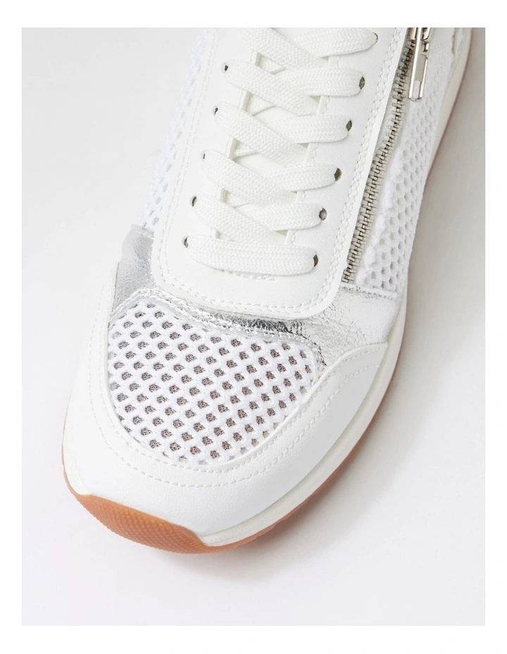 Rellie White Mesh Mix Sneakers image 4