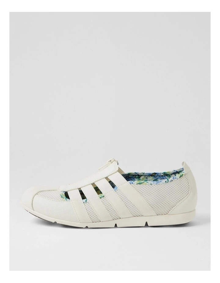 Scottie White Blue Garden Fabric Sneakers image 1