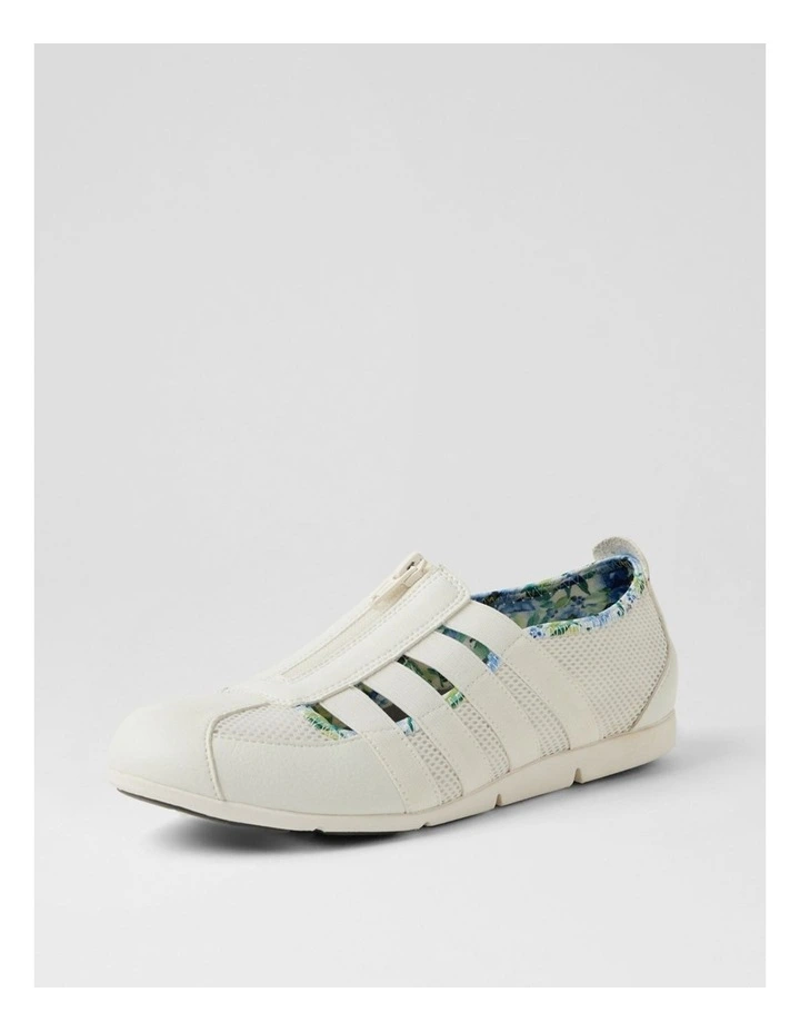 Scottie White Blue Garden Fabric Sneakers image 2