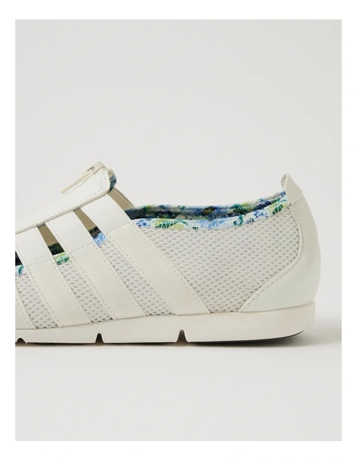 Scottie White Blue Garden Fabric Sneakers image 5