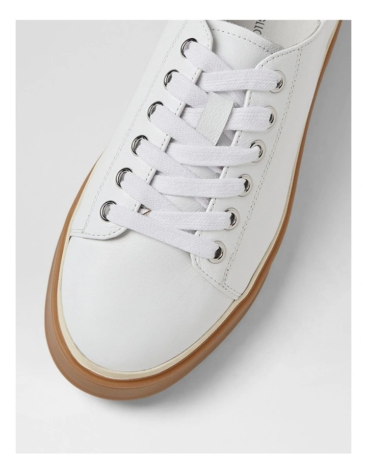 Pianna White Leather Sneakers image 4