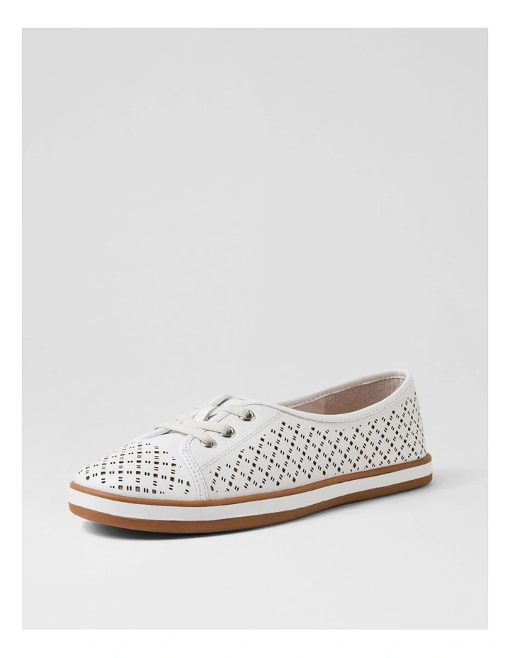 Arrinest White Gum Leather Sneakers image 2
