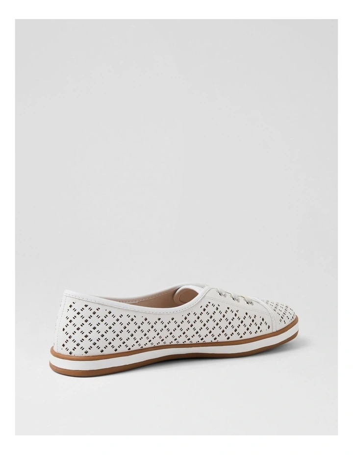 Arrinest White Gum Leather Sneakers image 3