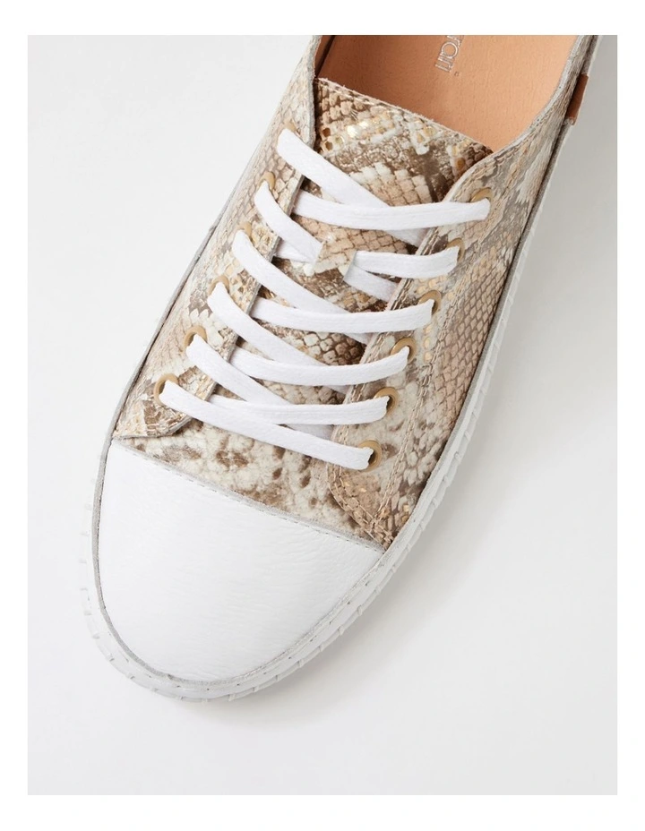 Jitarrs Neutral Metallic Snake Sneakers image 4