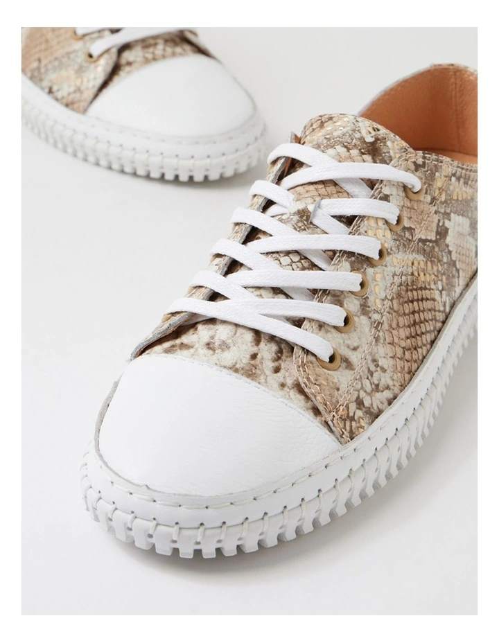 Jitarrs Neutral Metallic Snake Sneakers image 5