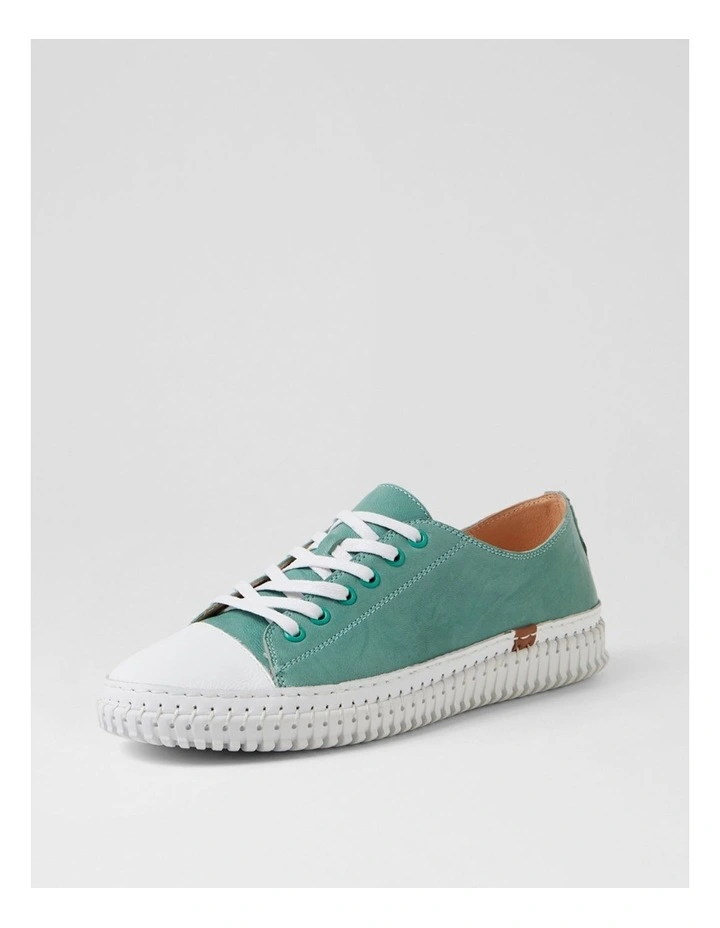 Jitarrs White Sky Shrunken Leather Sneakers image 2