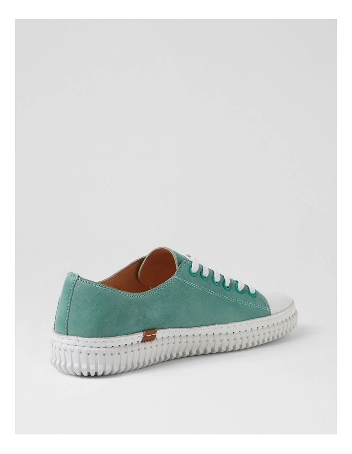 Jitarrs White Sky Shrunken Leather Sneakers image 3