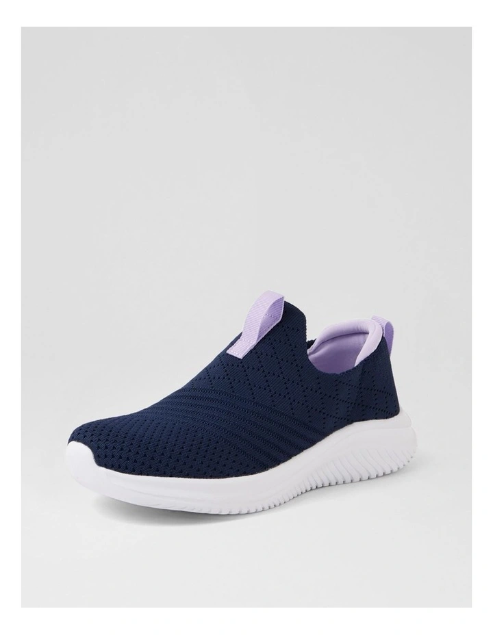 Bethie Navy Purple Knit Sneakers image 2